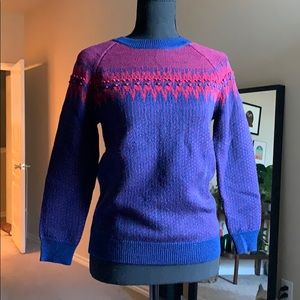 JCrew North folk wool sweater